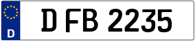 Trailer License Plate